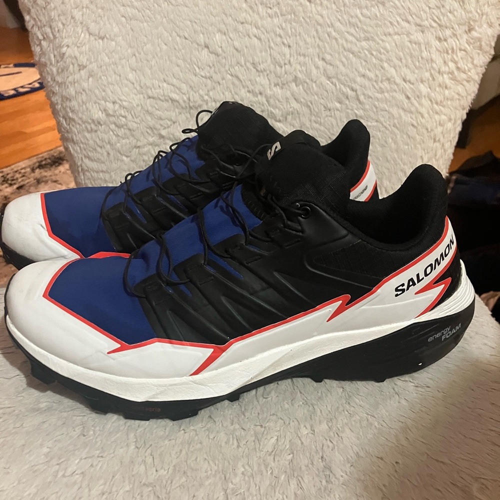 Salomon Men's Athletic Shoes - Black, Blue, and White